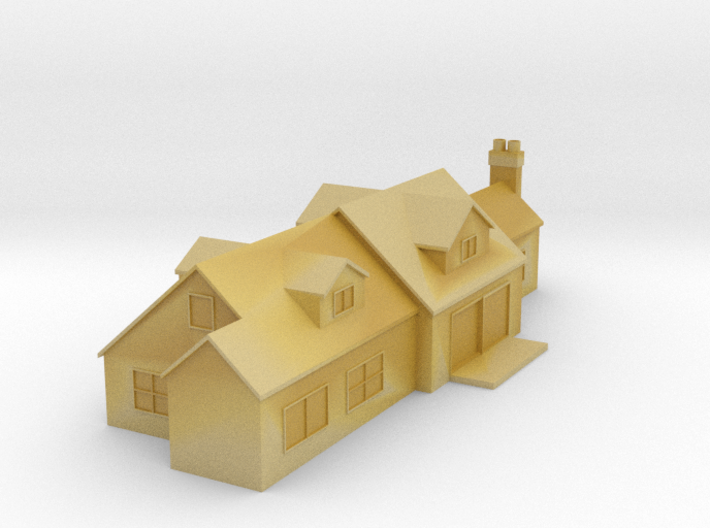 (1:450) Large House 3d printed