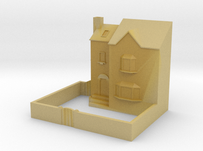 (1:450) Low Relief Row House 3d printed