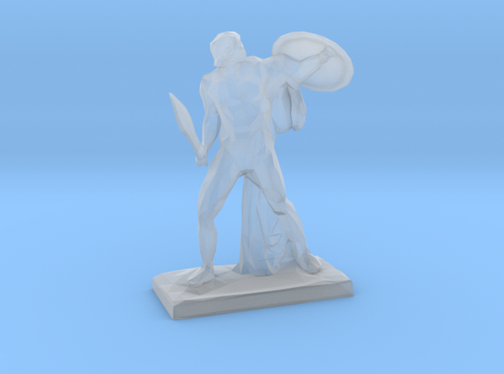Polygonal Achilles statue 3d printed