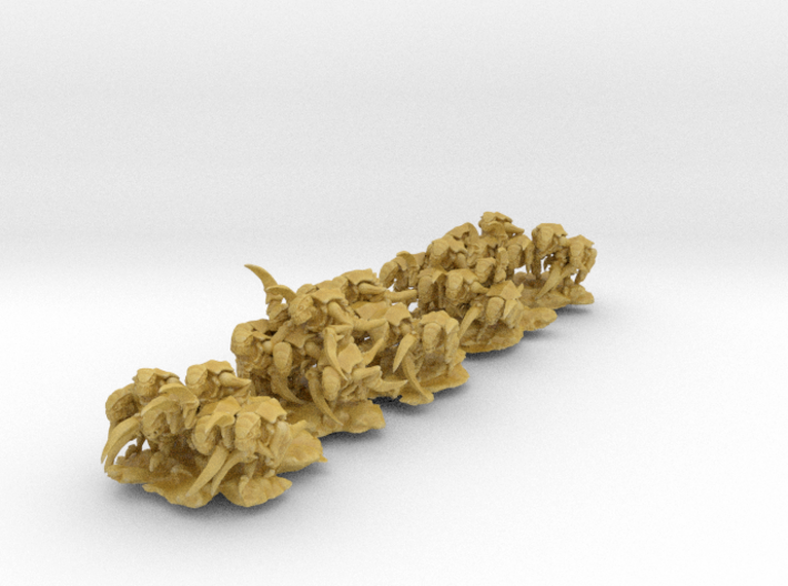 Alien Bug Claw Swarm on 20x20mm Bases(for 8mm) 3d printed
