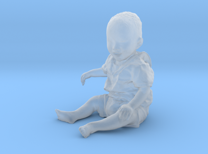 Scanned 7 month old Baby boy_110mm High 3d printed