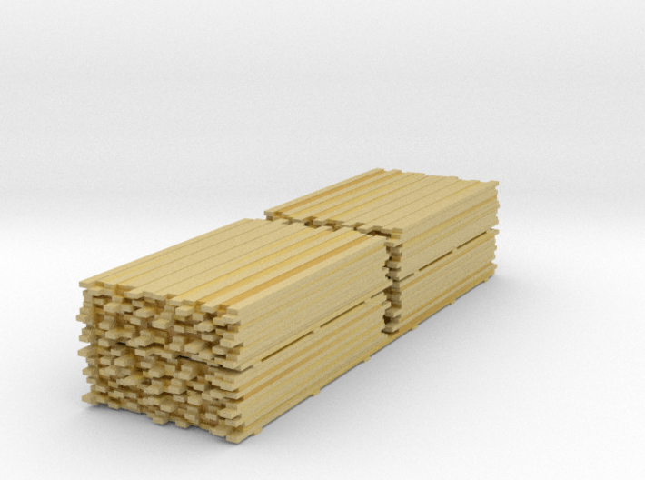 Lumber Load N Scale: 40' Flat Car 3d printed 