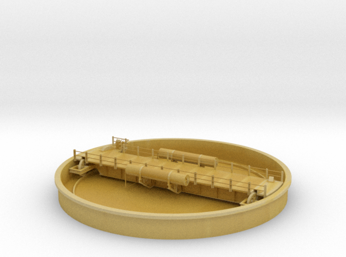 Locomotive Turntable & Well for N 3d printed 