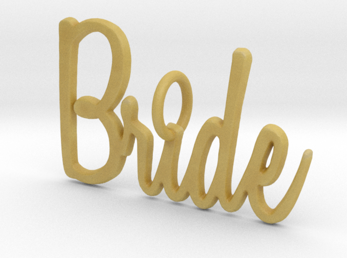 Bride Pendant 3d printed