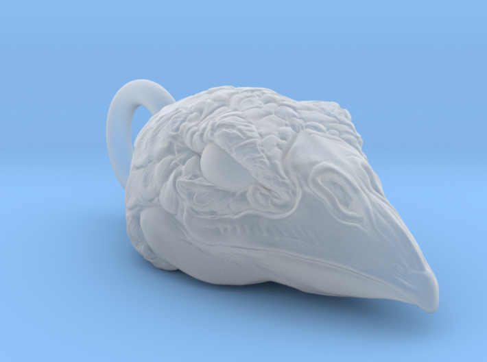 Bird Head Pendant 3d printed