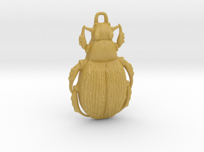 Green Carab Beetle ornament or pendant 3d printed