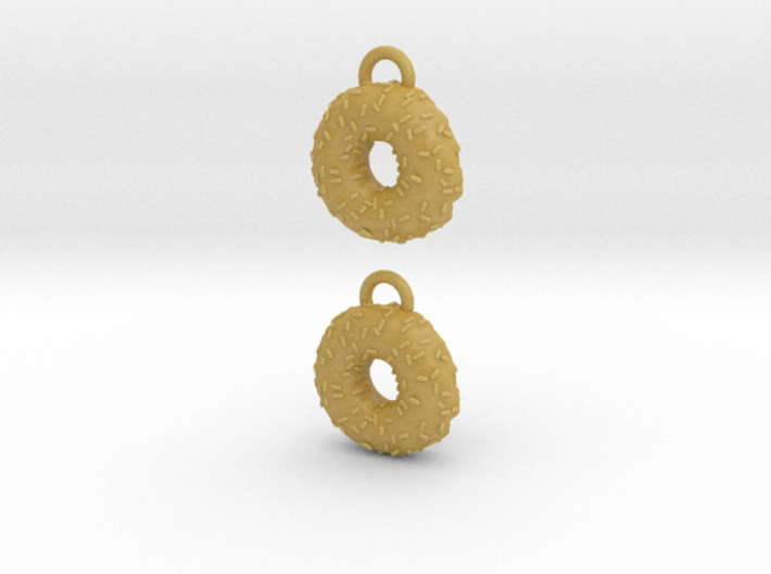 Donuts W Sprinkles Earrings 3d printed