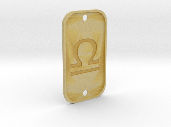 Libra (The Scales) DogTag V4 3d printed