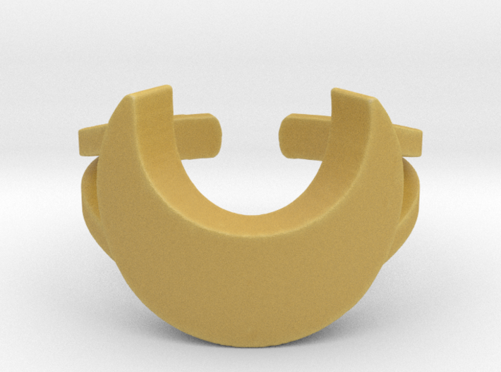 Crescent Moon Ring Size 7 3d printed