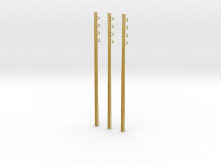 1/ 43 poteau électrique / electric pole (x3) 3d printed