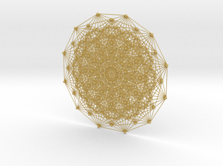 E7 (1_32 Polytope) Projected to 2D E6 Coxeter 3d printed