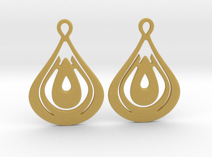 Drops Earrings 3d printed