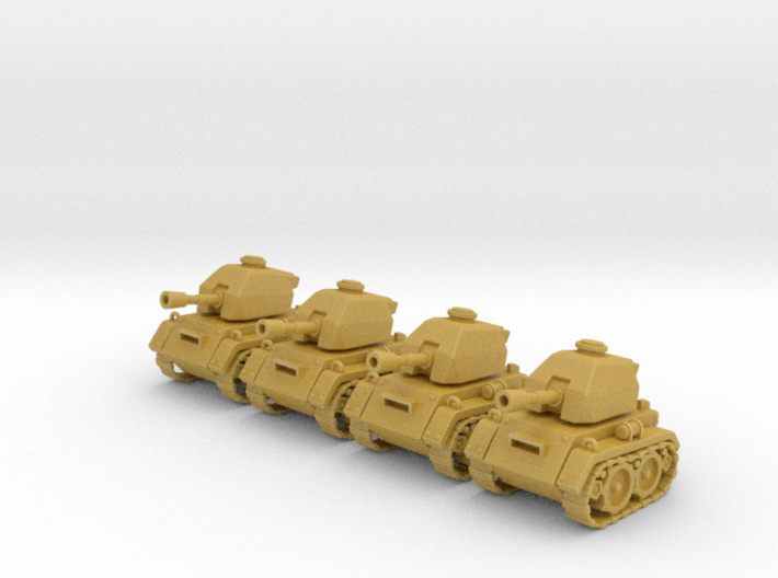 Micro Tank x4 3d printed