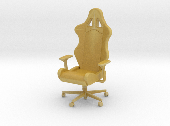 Armchair with armrests 3d printed