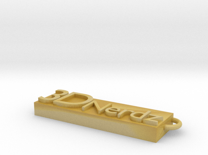3DNerdz keychain 3d printed