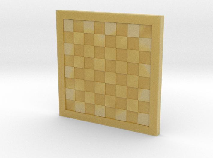 1/18 Scale Chess/Checkers Board (Bare) 3d printed 