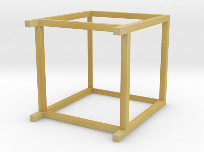 Lounge Table square, high, 1:12 3d printed 