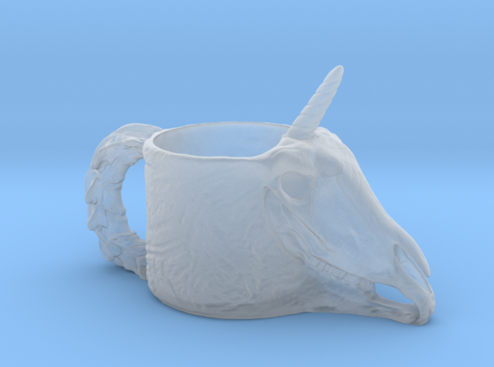Unicorn Skull Cup 3d printed