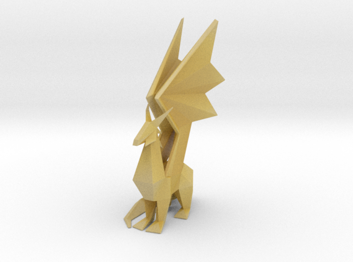 Crystal Dragon Statue 3d printed
