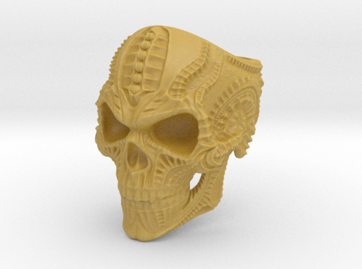 Skulls ring - GR2 3d printed