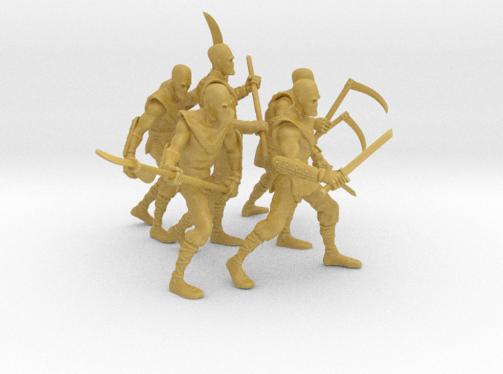 overdressed mall ninja gang in 32mm 3d printed 