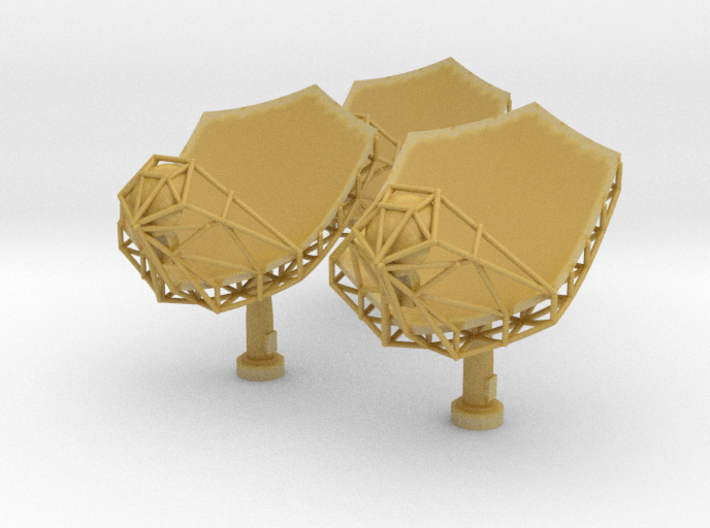 SKA Radio Telescope Dishes (set of 3) 3d printed 
