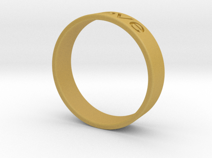 Love ring 3d printed