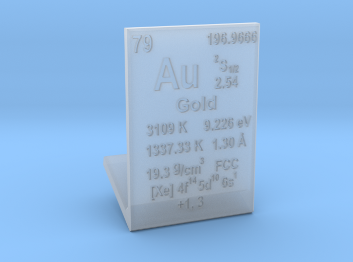 Gold Element Stand 3d printed