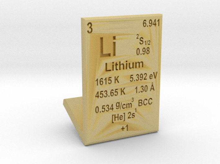 Lithium Element Stand 3d printed 