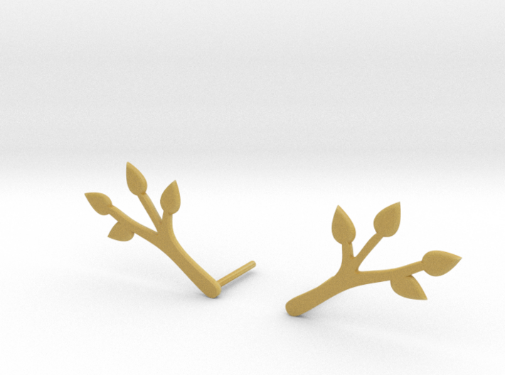 Branch earrings.stl 3d printed