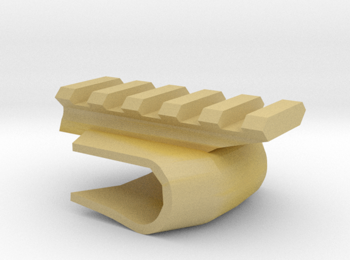 Front-Mounted Picatinny Rail For Skateboards 3d printed