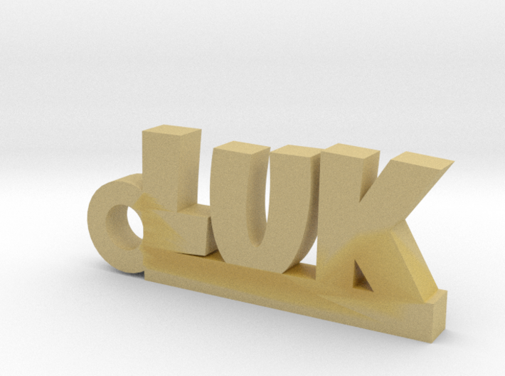 LUK_keychain_Lucky 3d printed