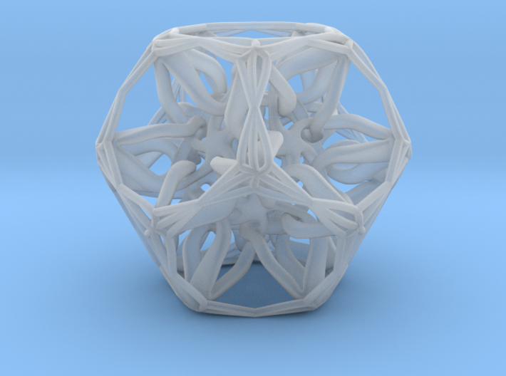Organic Dodecahedron star nest 3d printed