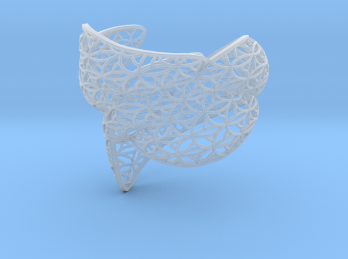 Leaf Bangle 3d printed