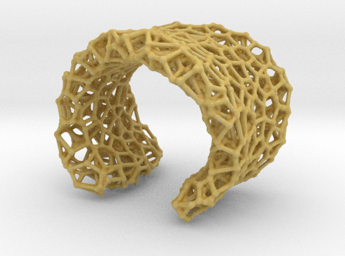 Cellular Cuff Bracelet 3d printed