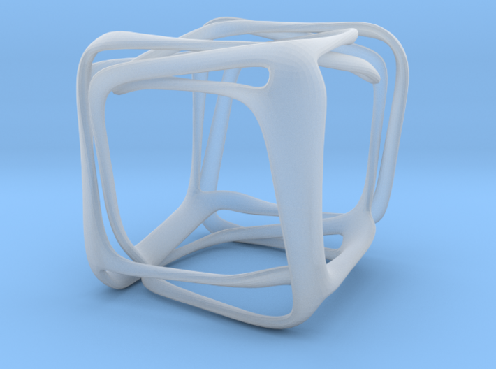Twisted Looped Cube 3d printed