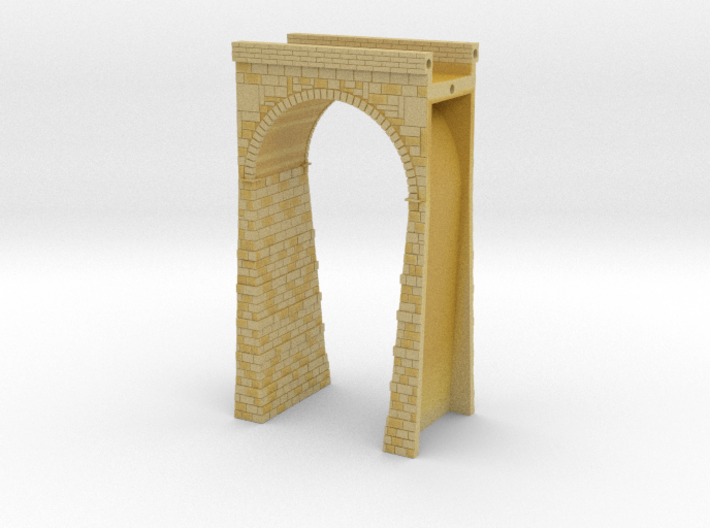 T-scale Stone Viaduct Section - 37.5mm Straight 3d printed 