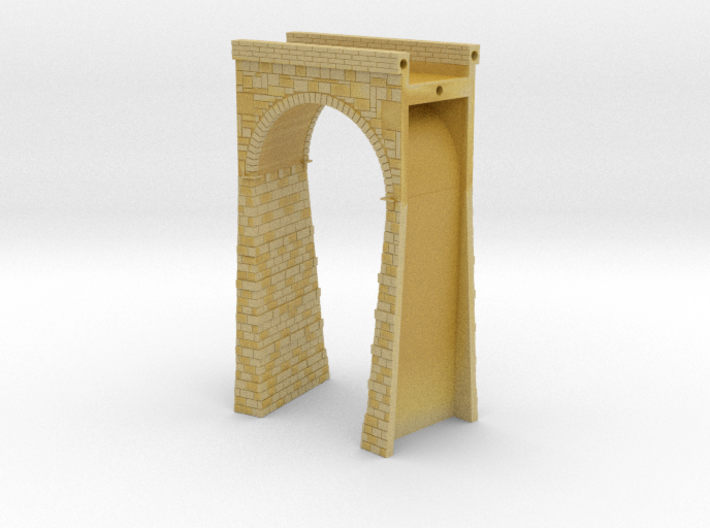 T-scale Stone Viaduct Section - 15d Curve - 145mm 3d printed