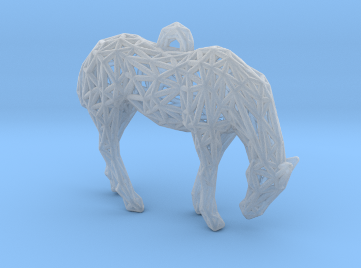 Horse wire Pendant 3d printed