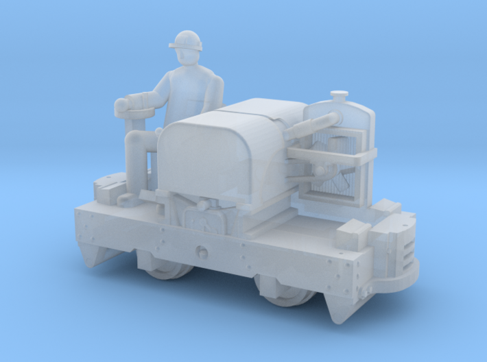 N scale Simplex with driver 3d printed