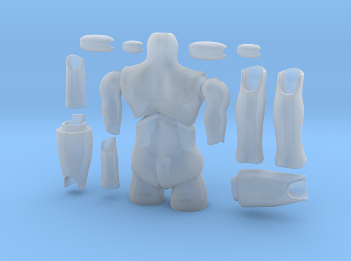 'Storybook' BJD body MALE (without hands and feet) 3d printed