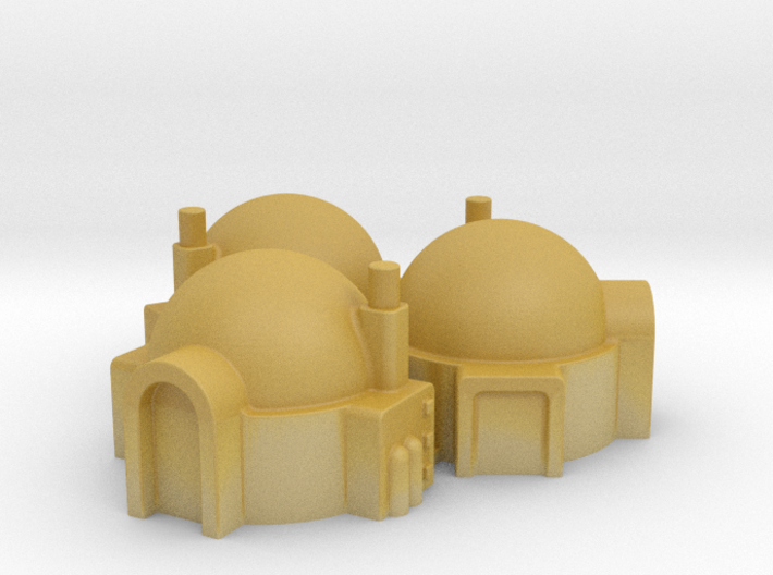 6mm Scale Desert / Star Wars Style Dwelling (3 off 3d printed