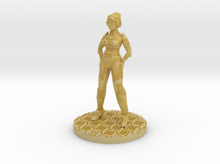 Female Starfarer Miniature (28mm Scale) 3d printed