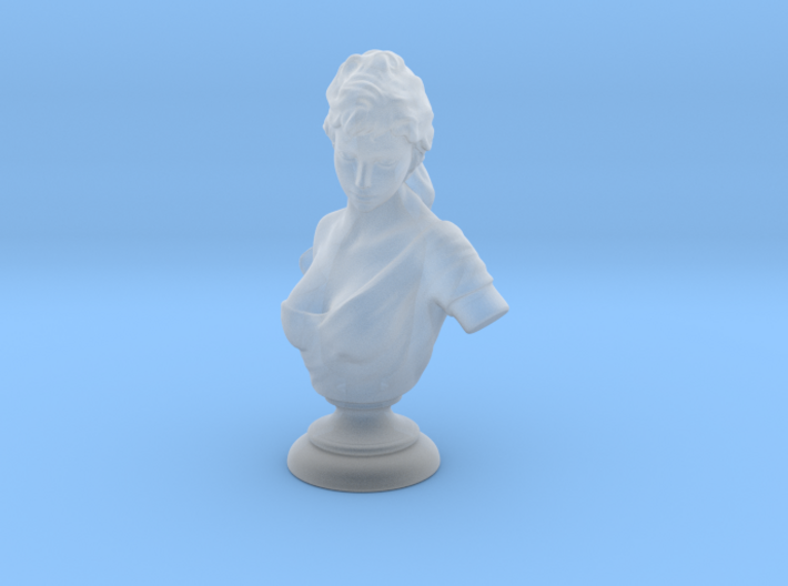 1:18 Scale Marble Bust Statue (Human Female) 3d printed