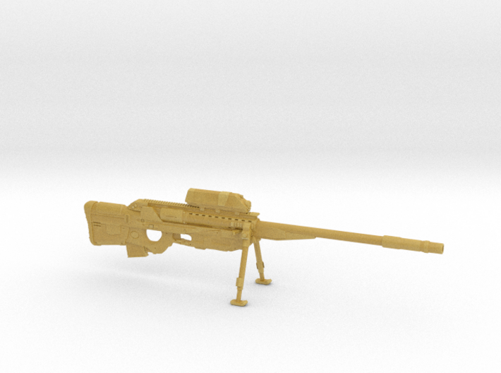 cyberpunk - near future Sniper rifle in 1/6 scale 3d printed