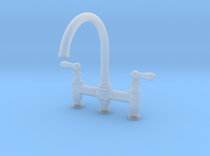 Triple Deco Bridge Faucet 3d printed