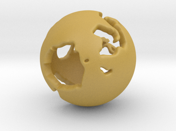 One River - Ornament - Earth Works 3d printed