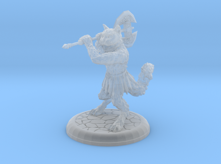 Cat Warrior 28mm ( Updated ) 3d printed