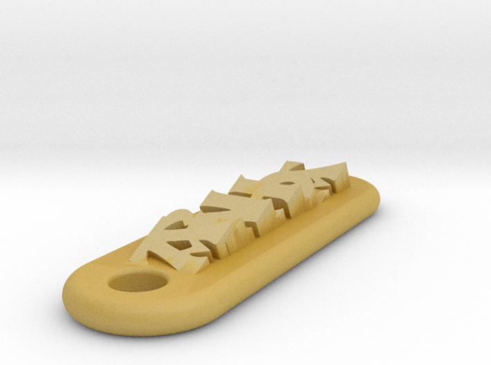 AINHOA Personalized keychain embossed letters 3d printed