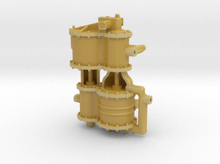 O scale Air Compressor 3d printed 